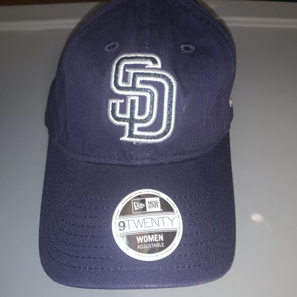 New Era Womens 9twenty baseball‎ Cap Hat San Diego Blue Adjustable - Picture 1 of 5